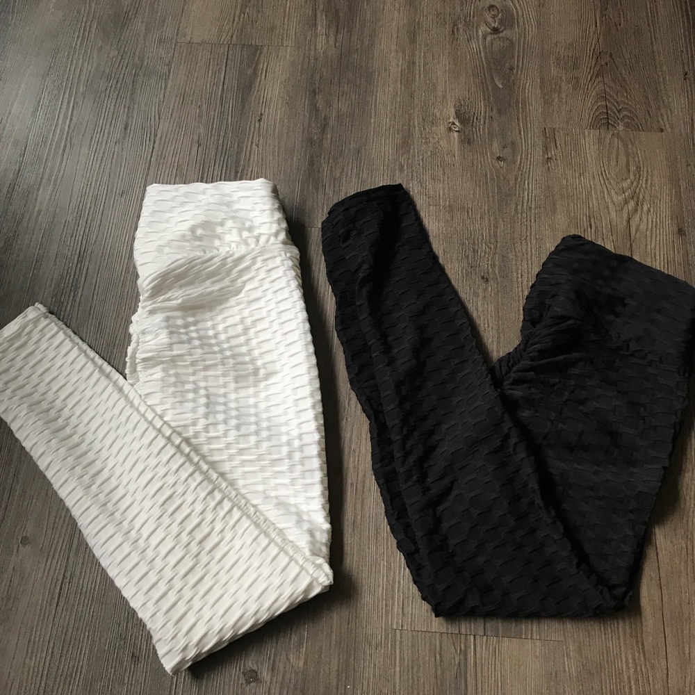 BUNDLE! BRAND NEW WAFFLE KNIT SCRUNCH LEGGINGS